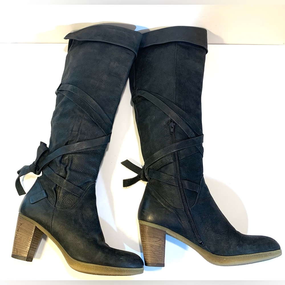 Via Vai Black Leather Boots EU Sz 40 US Sz 9.5